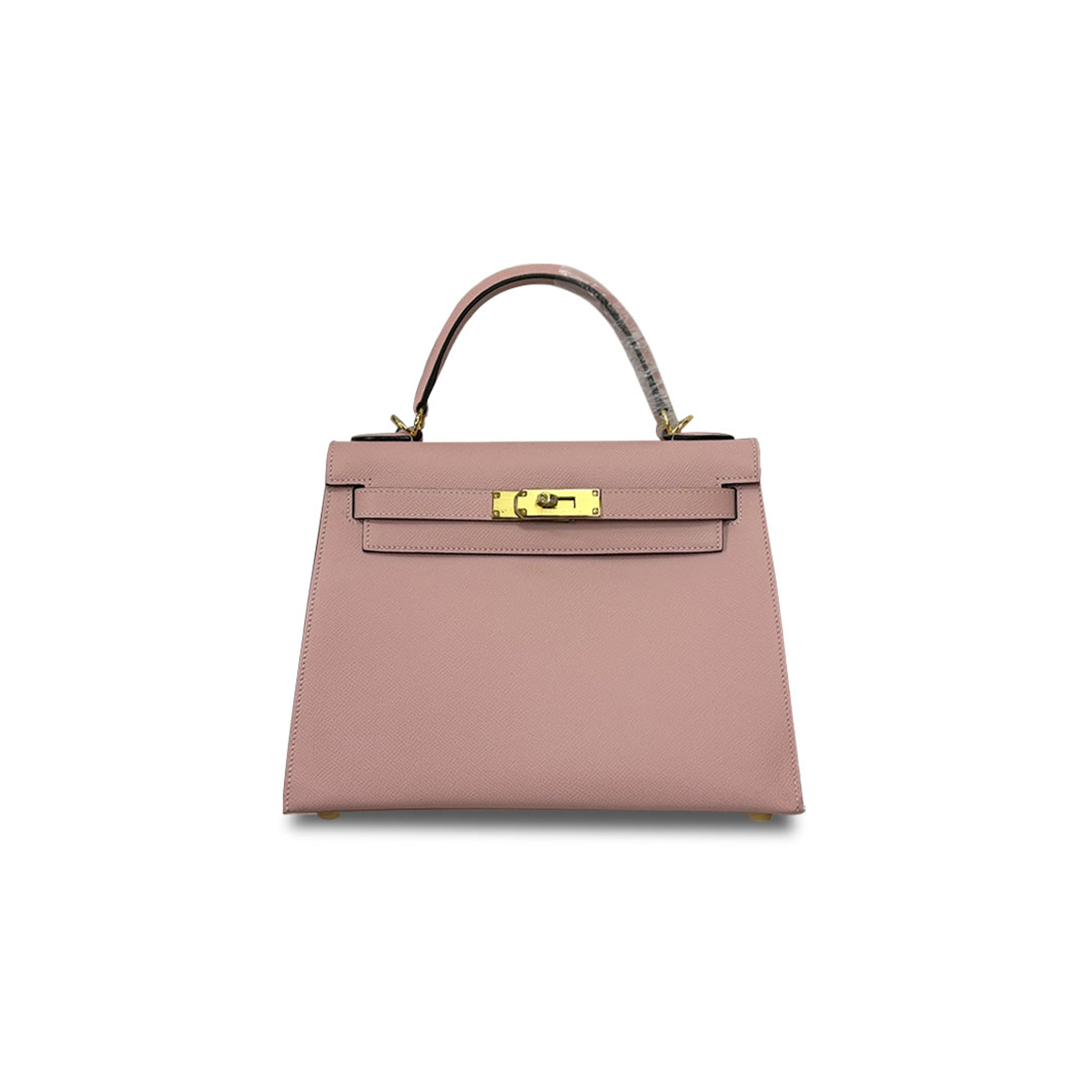 HERMÈS KELLY 28 EPSOM 3Q PINK GOLD BUCKLE (28*22*10cm)